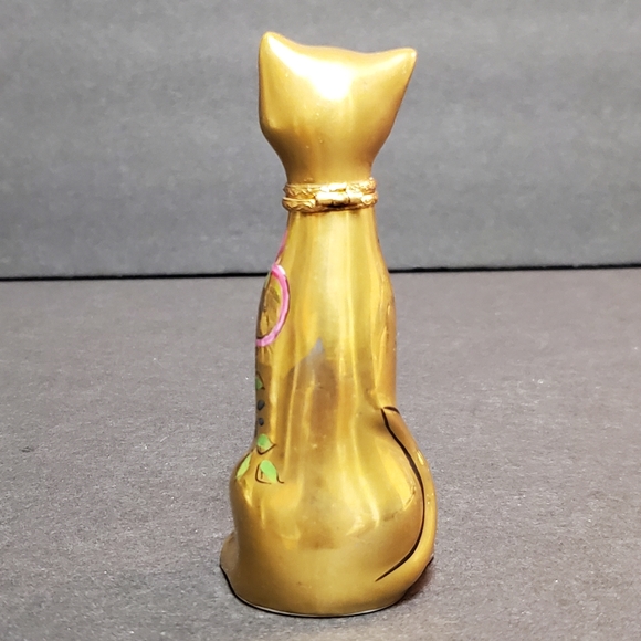 Limoges Peint Main Cat Trinket Box - Picture 6 of 11